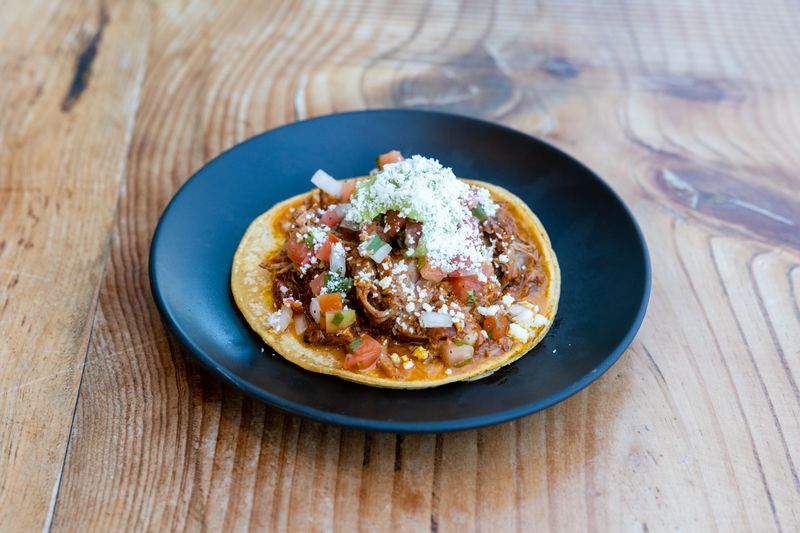 Cafe Rio pulled chicken tostada platter